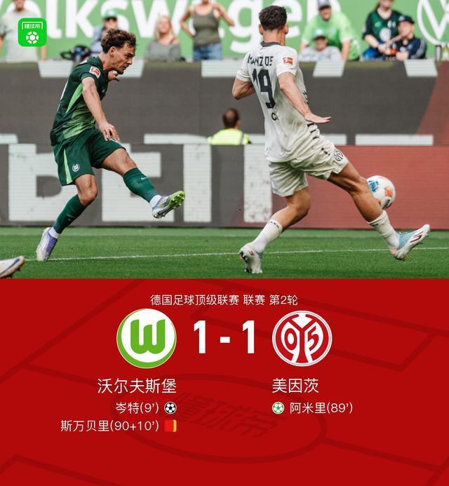关于沃尔夫斯堡率先破门得分，领先对手的信息